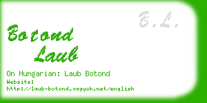 botond laub business card